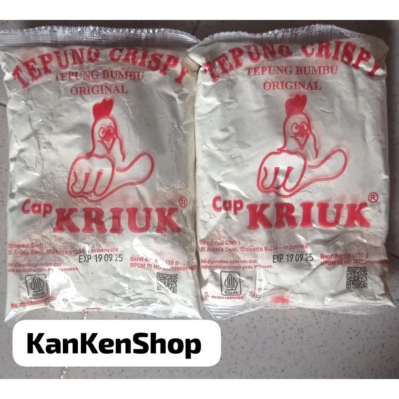 

TEPUNG CRISPY cap KRIUK tepung bumbu original 150gr