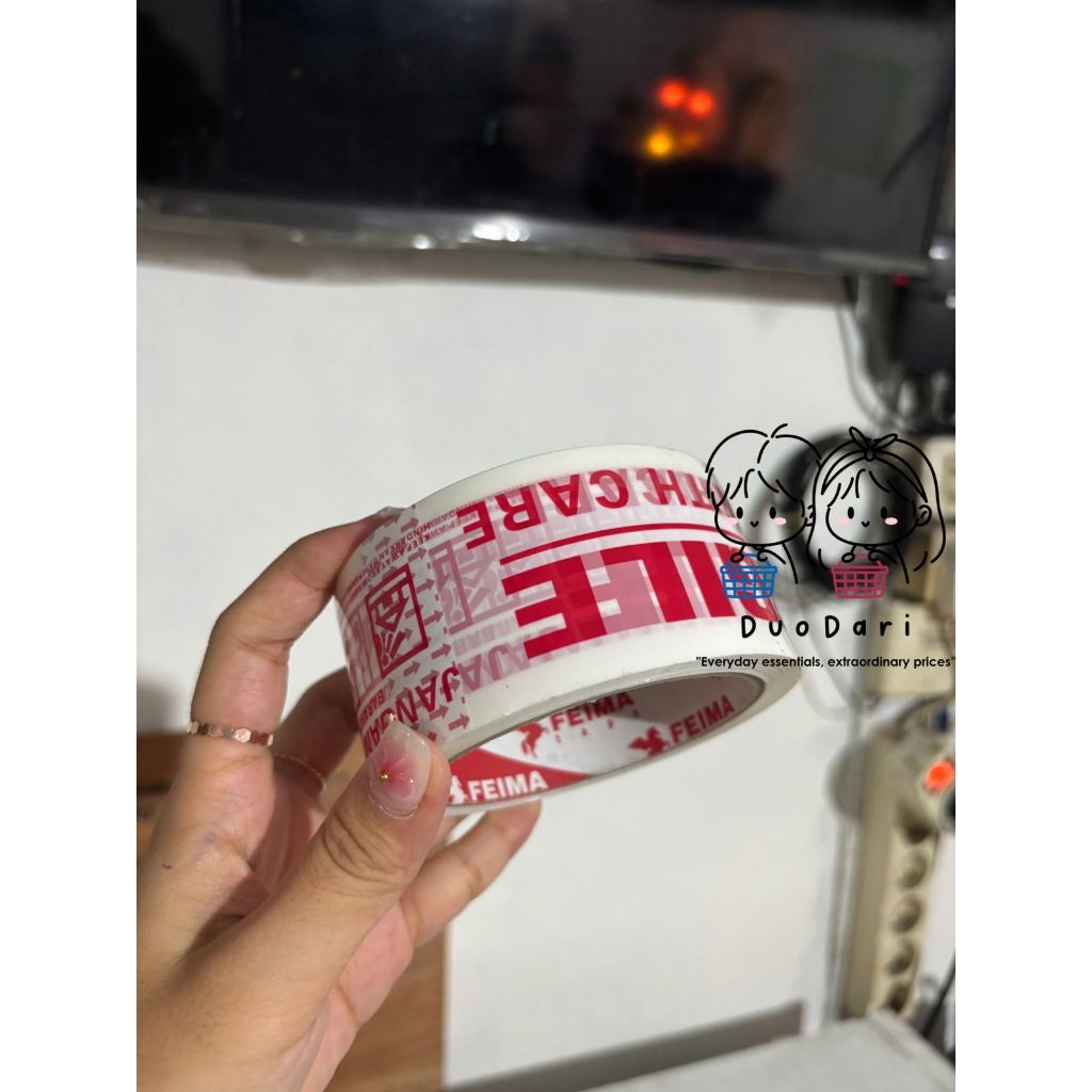 

LAKBAN FRAGILE PUTIH JANGAN DI BANTING!!!! 48 MM X 72 YARD FEIMA
