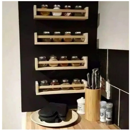 Rack Rak Bumbu dapur Toples Rak Dinding Ruang Rumah Serbaguna