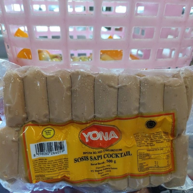 

Yona sosis sapi coktail reguler