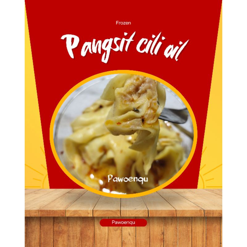

Pangsit wonton Ayam Rebus Kuah Goreng Cili Chilli oil