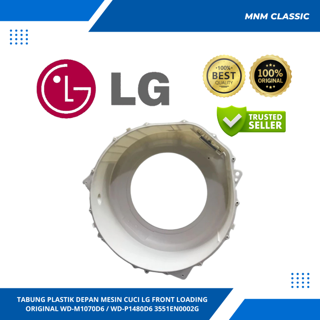 TABUNG PLASTIK DEPAN MESIN CUCI LG FRONT LOADING ORIGINAL WD-M1070D6 / WD-P1480D6 3551EN0002G