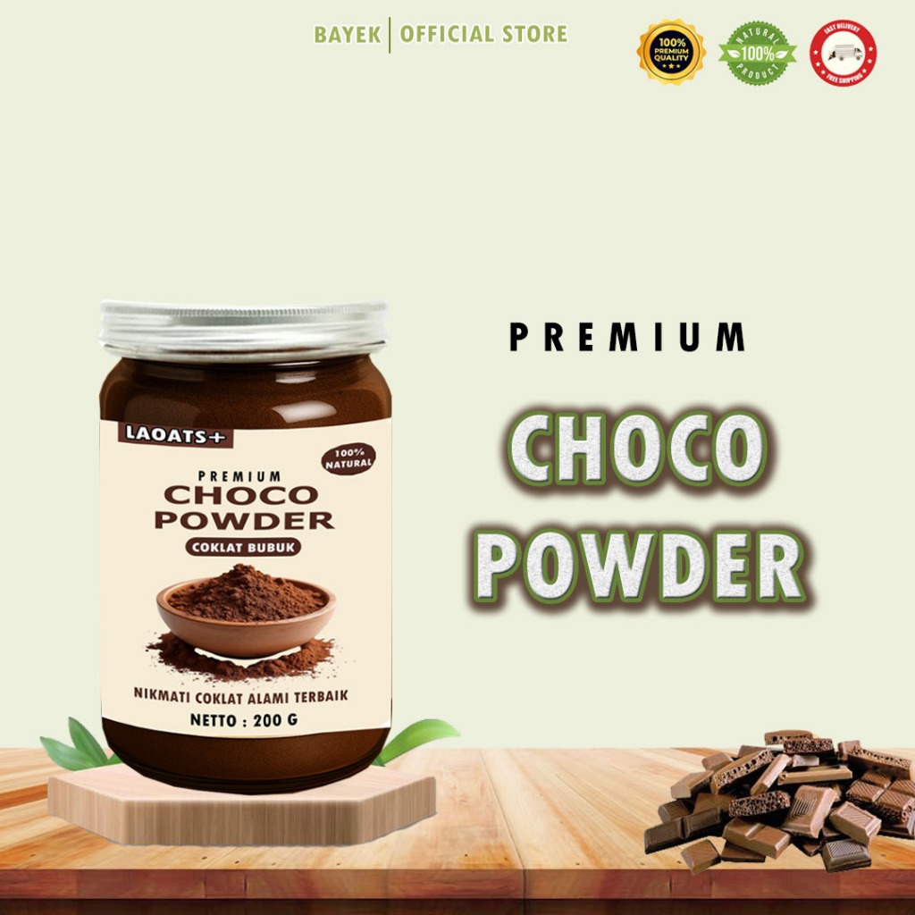 

Coklat Bubuk Premium 200g Laoats