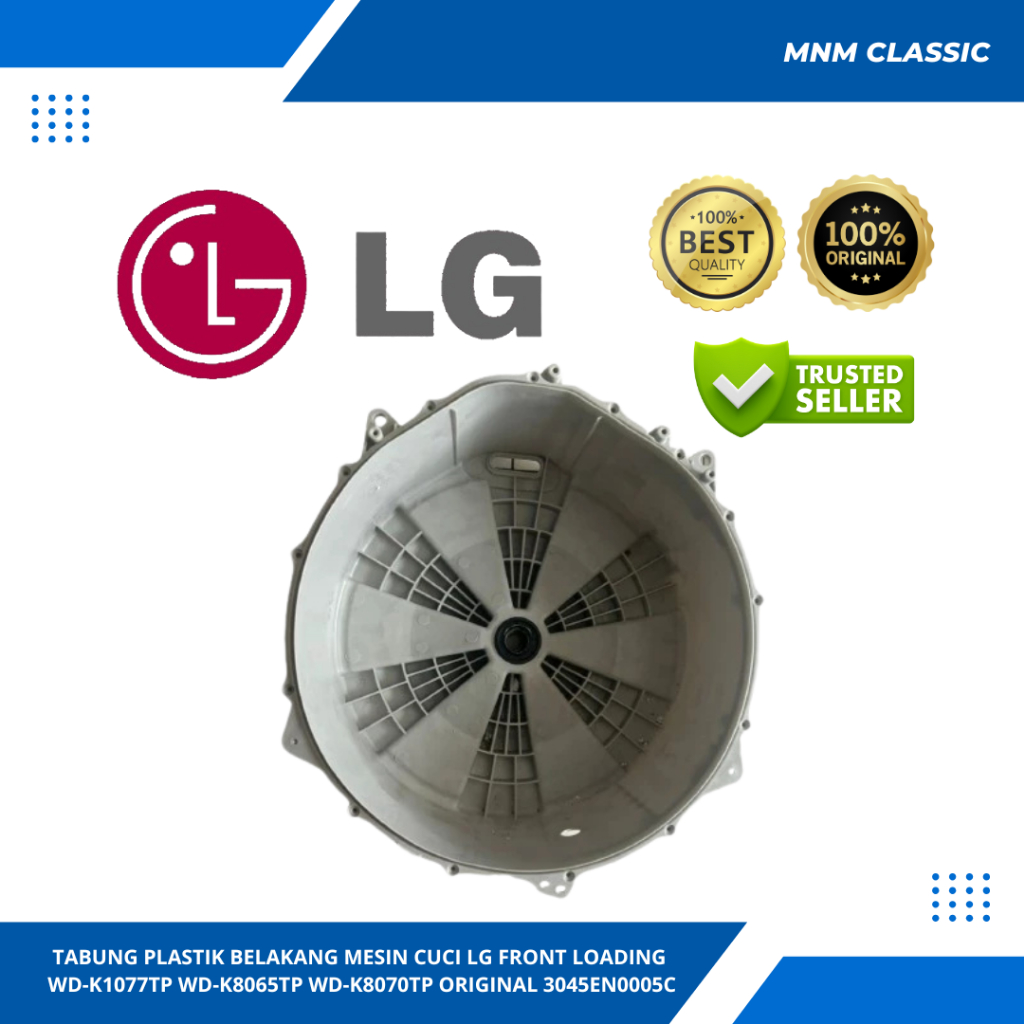TABUNG PLASTIK BELAKANG MESIN CUCI LG FRONT LOADING WD-K1077TP WD-K8065TP WD-K8070TP ORIGINAL 3045EN