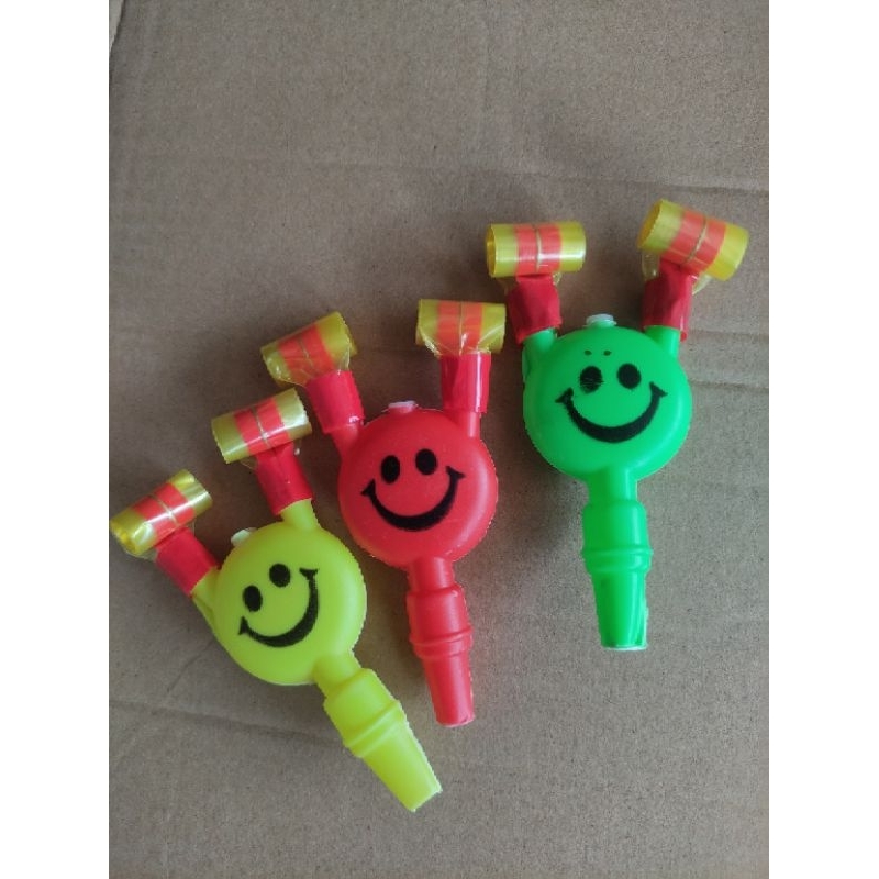 10pc Mainan peluit lidah smile, peluit lidah cabang 2
