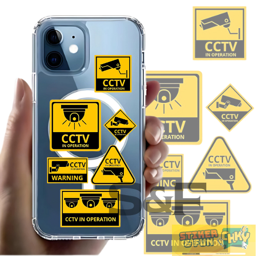 

Stiker Sticker Pack Vinyl Laminasi CCTV