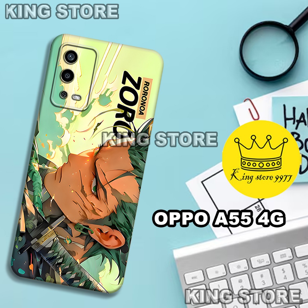 (KS2)  Softcase karet untuk OPPO A55 Motif gambar karakter Anime/casing OPPO A55 terbaru/kesing hp/s