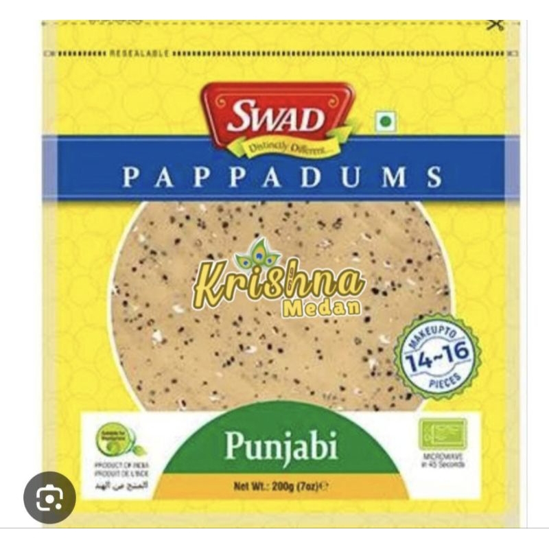 

Swad Papadums | Papadam | Kerupuk 200gr