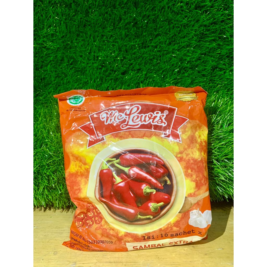 

Mc Lewis Sambal Extra Hot Isi 10 Sachet x 20g