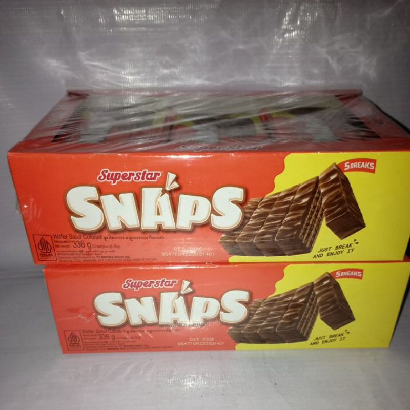 

Superstar Snap Triple Coklat 28 gr isi 12 pieces