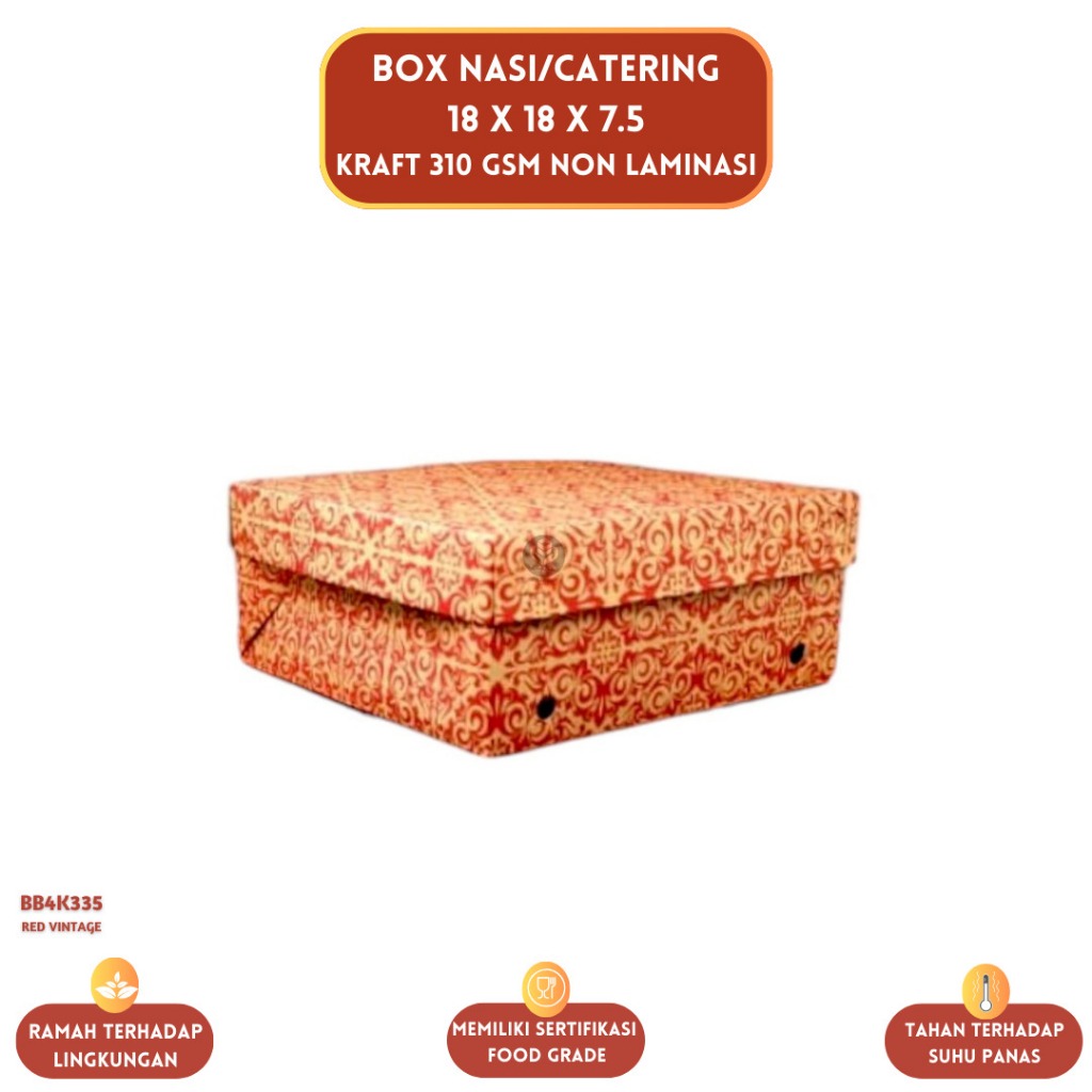 

Dus Catering 18x18 Dus Nasi 18x18 Dus Motif (BB4K335-18X18X7.5 Cm)