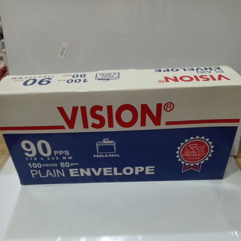 

Amplop putih VISION panjang 90pps / perpak 100pcs