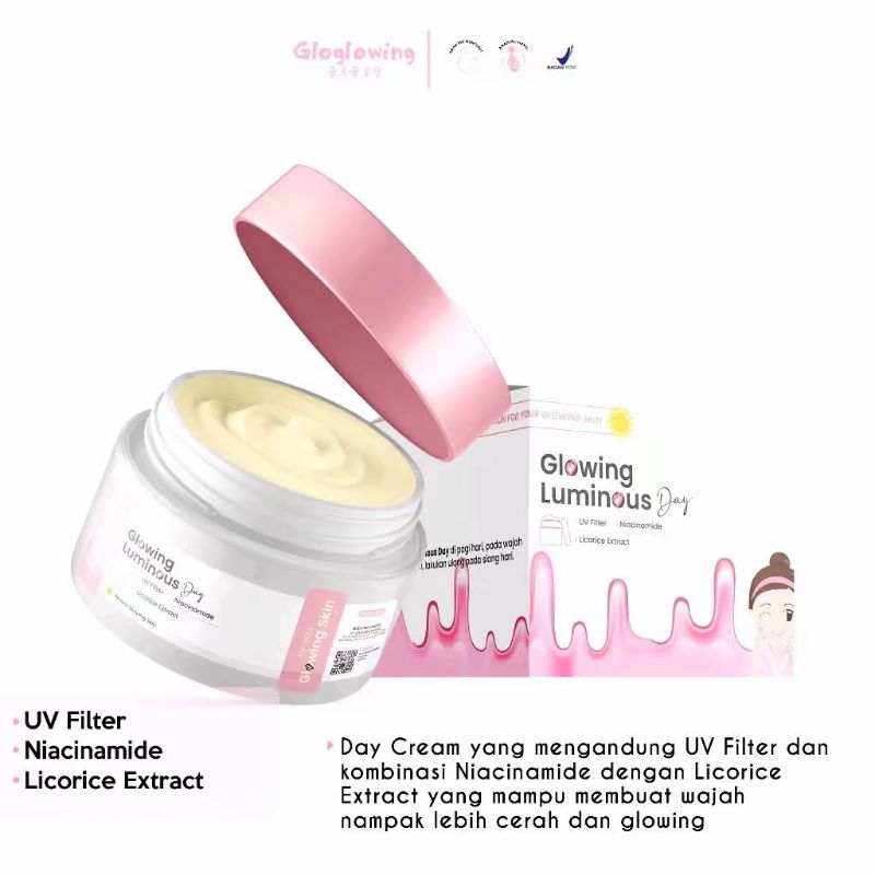 CREM DAY GLOGLOWING SKINCARE BPOM