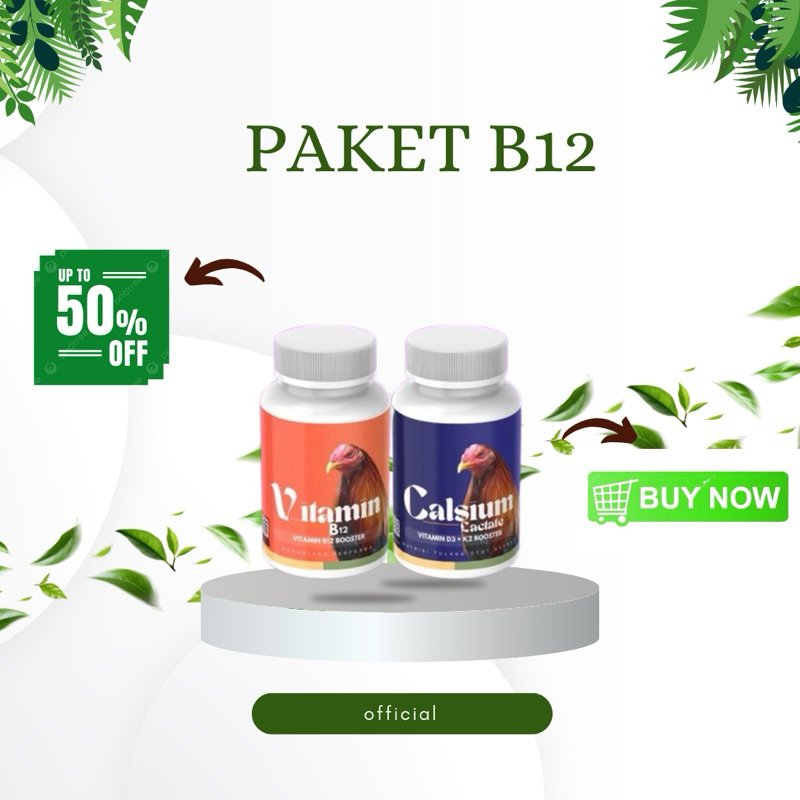PAKET VITAMIN AYAM - [ VITAMIN B COMPLEX B12 + CALSIUM LACTATE] Multivitamin Ayam (Semua Jenis Ayam)