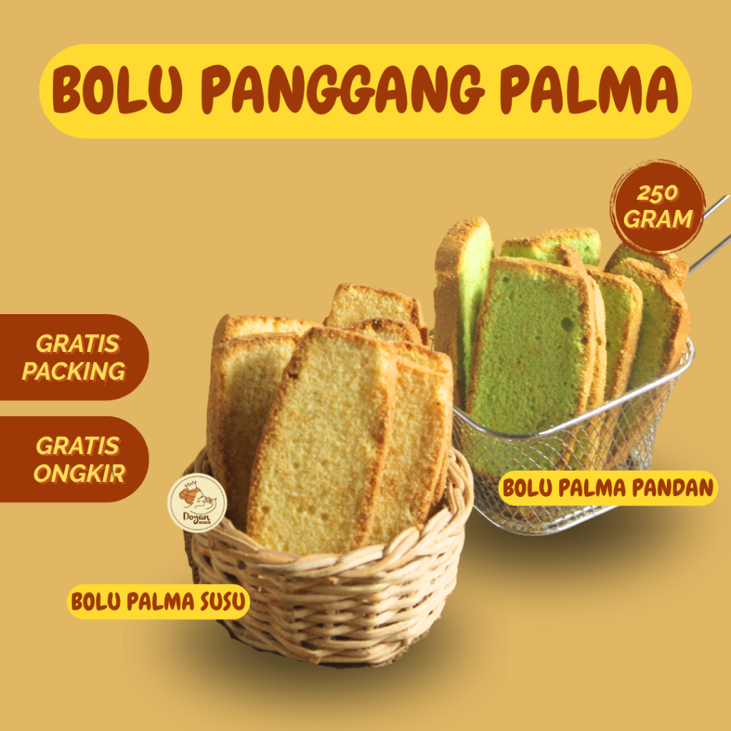 

BOLU PALMA SUSU & PANDAN 250GR