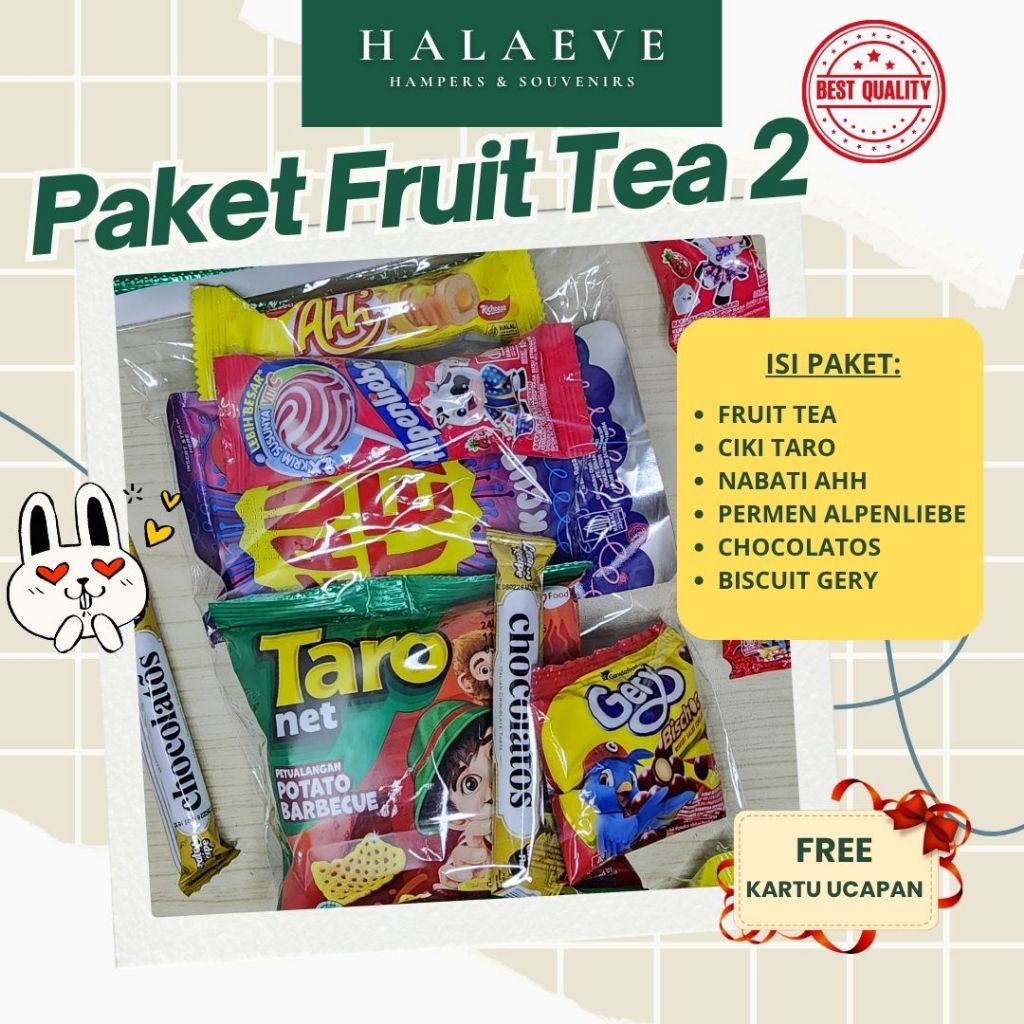 

Paket Snack Ulang Tahun Anak 7000 | FRUIT 2 Hampers Ciki Susu Termurah | Goodie Bag Ultah - HALAEVE