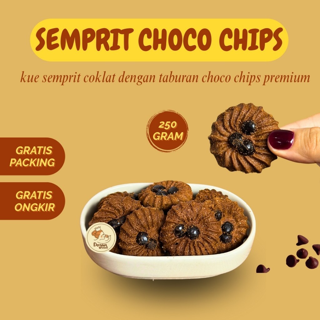 

SEMPRIT COKLAT / SEMPRIT CHOCOCHIPS / COOKIES COKLAT 250GR