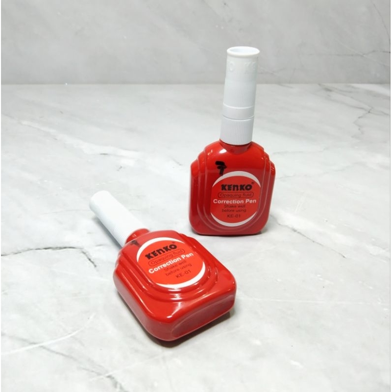 

TIP-X CAIR KENKO KE-01 / CORRECTION PEN / TIPE-X FLUID BOTOL MERAH - KENKO