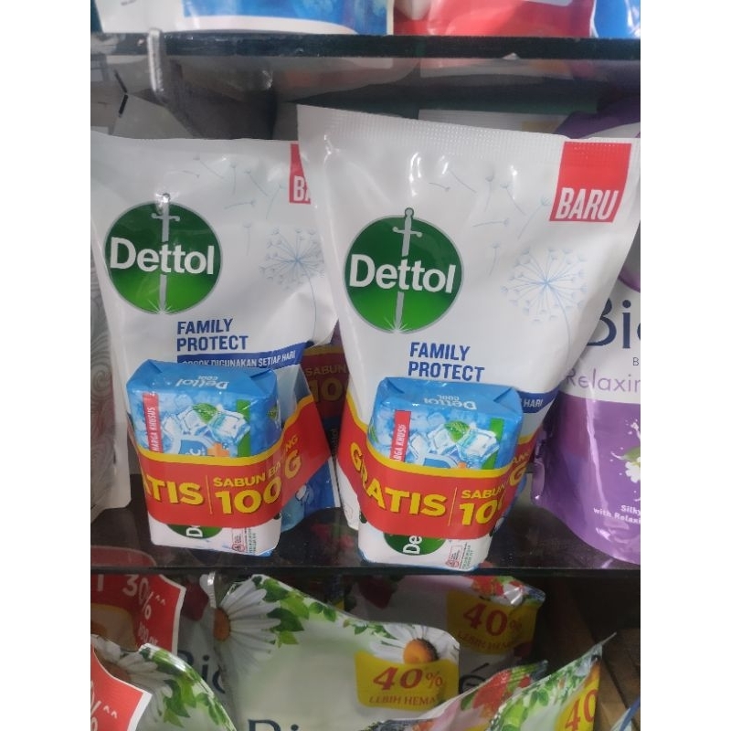 NEW DETTOL BODYWASH FAMPRO 370G+BS100