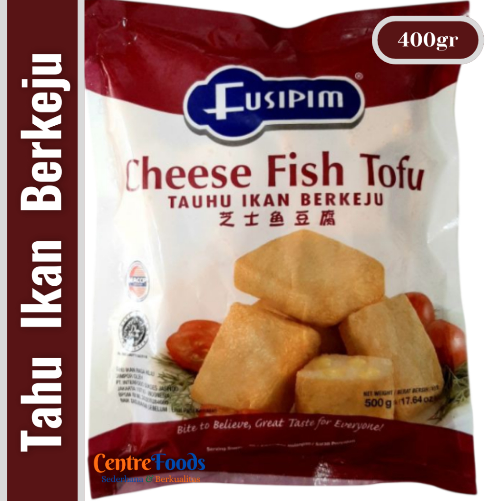 

Tahu Ikan Berkeju - Cheese Fish Tofu FUSIPIM | 400gr [ Harga Per BKS ]