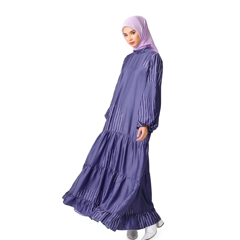 Nada Puspita “Vacanza Tiered Navy Dress” New SOLD