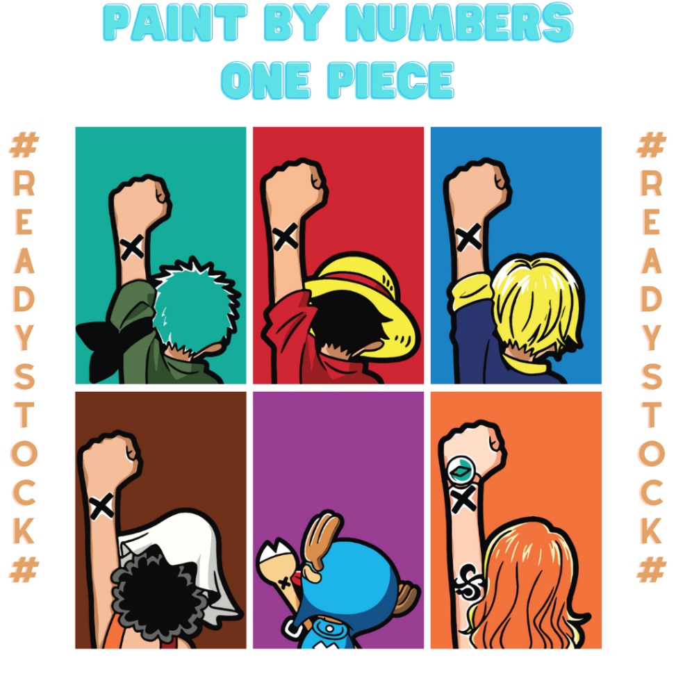

KODE W64G DIY Canvas I Paint By Number Kit l DIY Paint by Number l Canvas Lukisan One Piece 2x3 cm