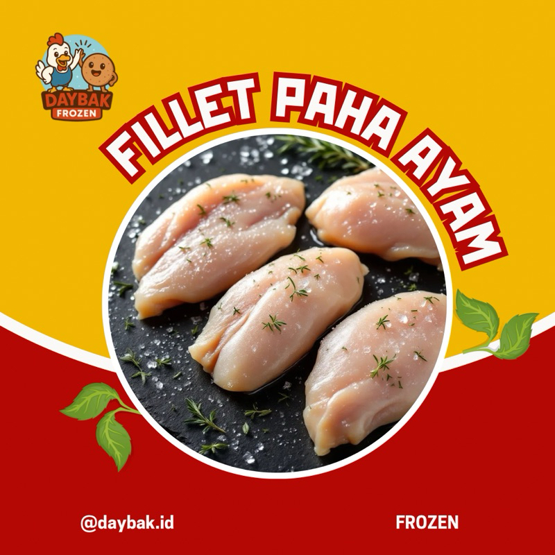 

Boneless Fillet Paha Ayam Frozen Murah (1.5 - 2 Kg)
