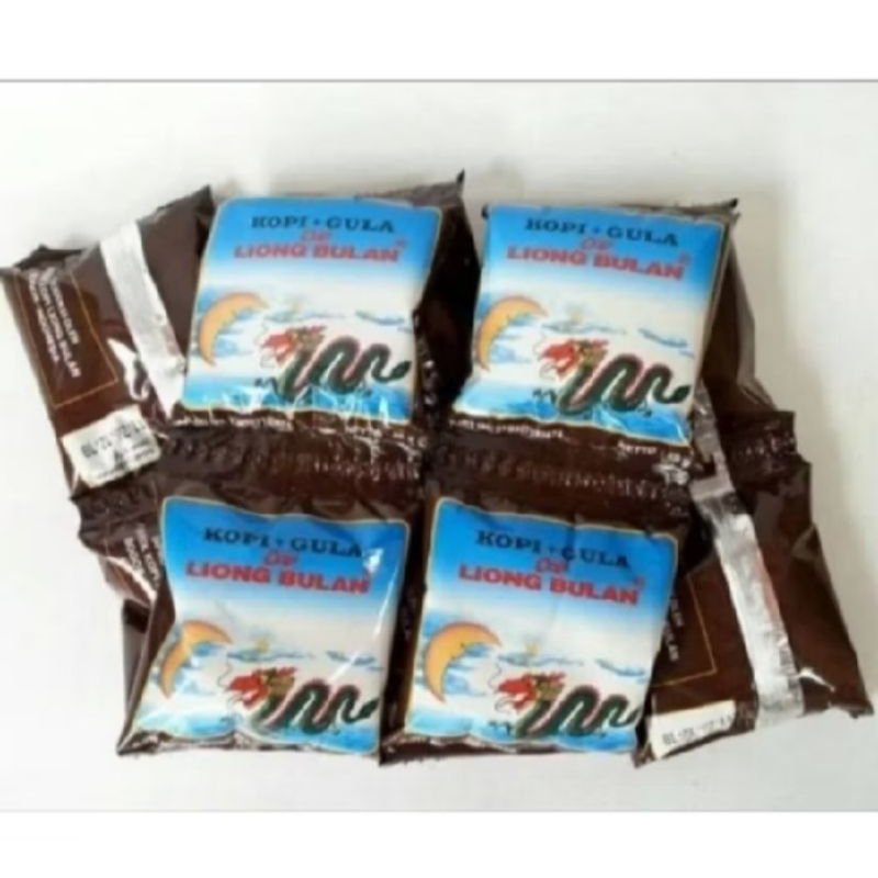 

10 pcs kopi liong bulan kopi + gula (1 renteng)