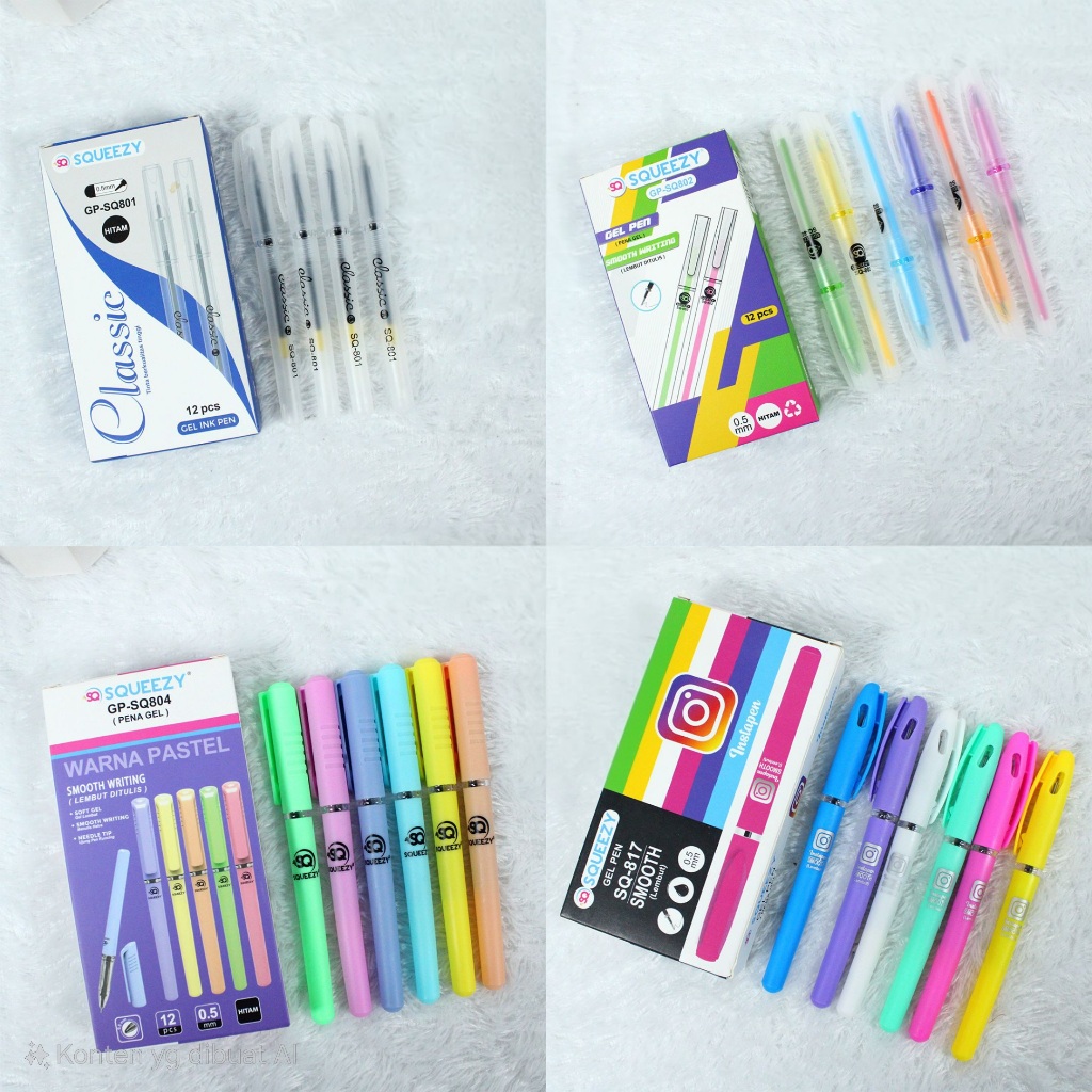 

1 LSN / 12 Pcs Gel Pen iPen Apel