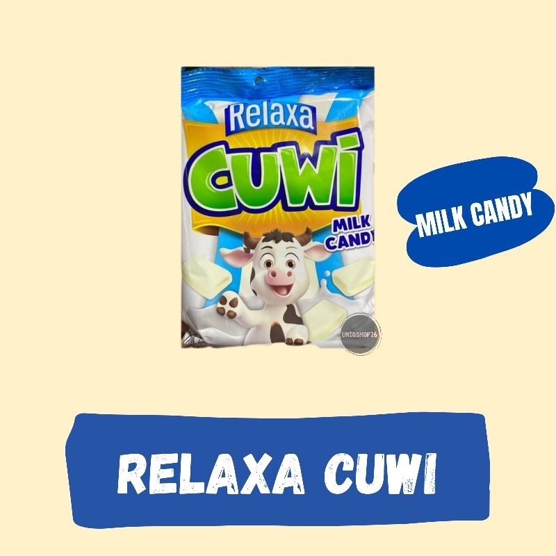 

Relaxa Cuwi Milk Candy 115 gr Isi 50 Pcs