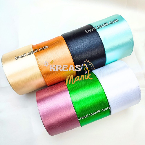 

Pita Satin 2 inch Pita Satin 2" Pita Kado Pita Dekorasi Bunga Pita Florist Pita Serbaguna