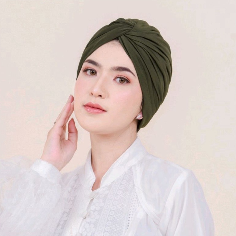 Gyana Turban Instant Jersey  Aksesoris Fashion Inner Hijab Jilbab Turban Penutup Kepala Wanita Cewek