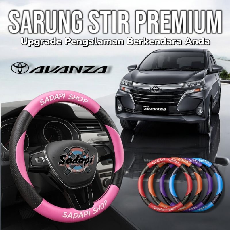 Sarung Stir Mobil Toyota Avanza, Cover Stir Mobil Avanza, Sarung Stir Minibus