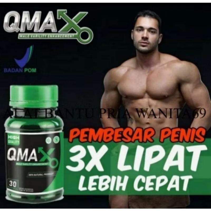 QMAX Original Asli herbal alami obat Tambah Besar P permanen