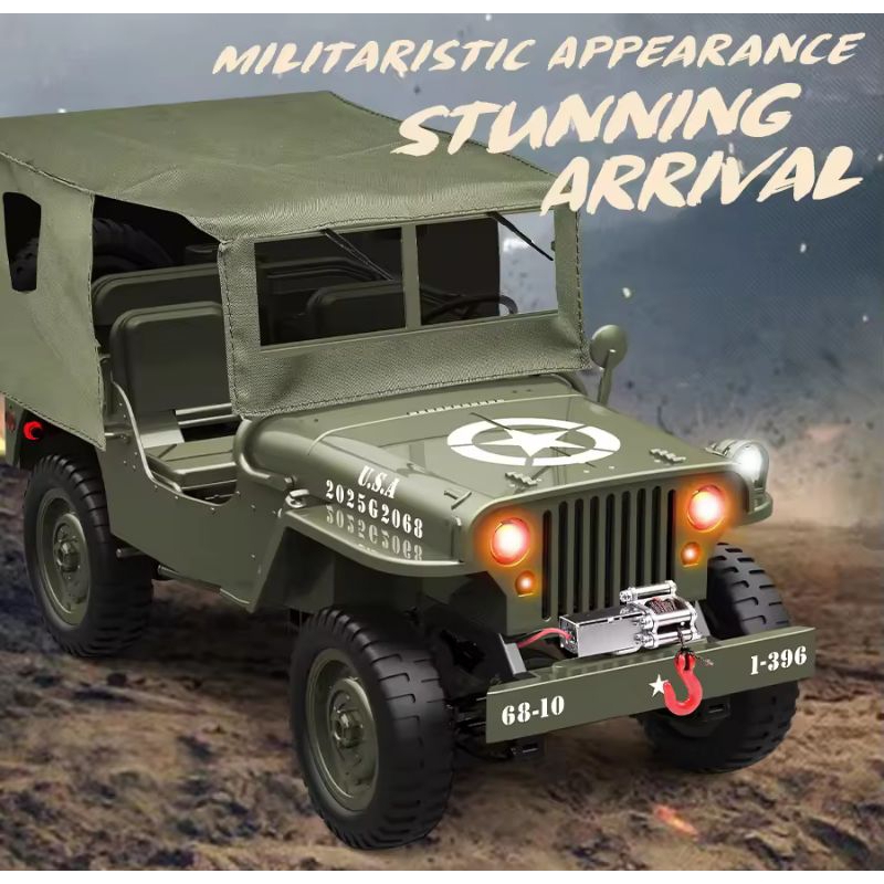 RC JJRC C8815 JEEP WILLYS MILITARY TRUCK 1/10 RTR
