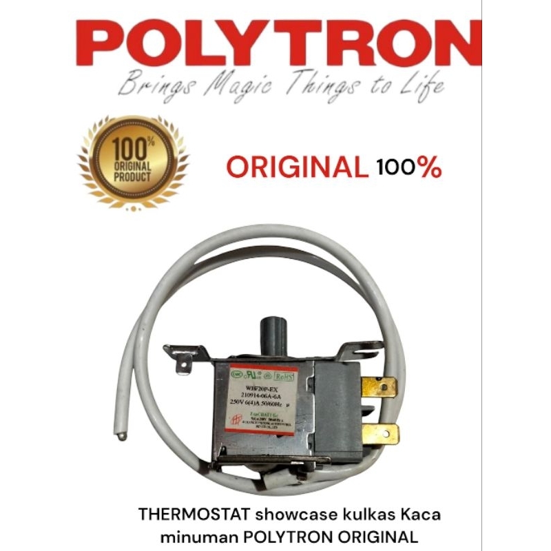 THERMOSTAT showcase kulkas Kaca minuman POLYTRON ORIGINAL