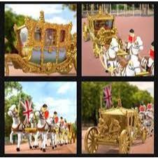 Diecast Matchbox 2023 RLC Coronation 1762 Gold State Coach limited edition