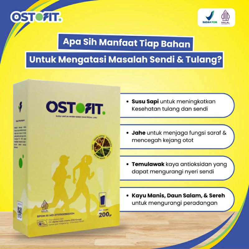 

SUSU OSTOFIT ORIGINAL - Susu Herbal Serbuk Atasi Nyeri Sendi dan Tulang Dengan Bahan Alami