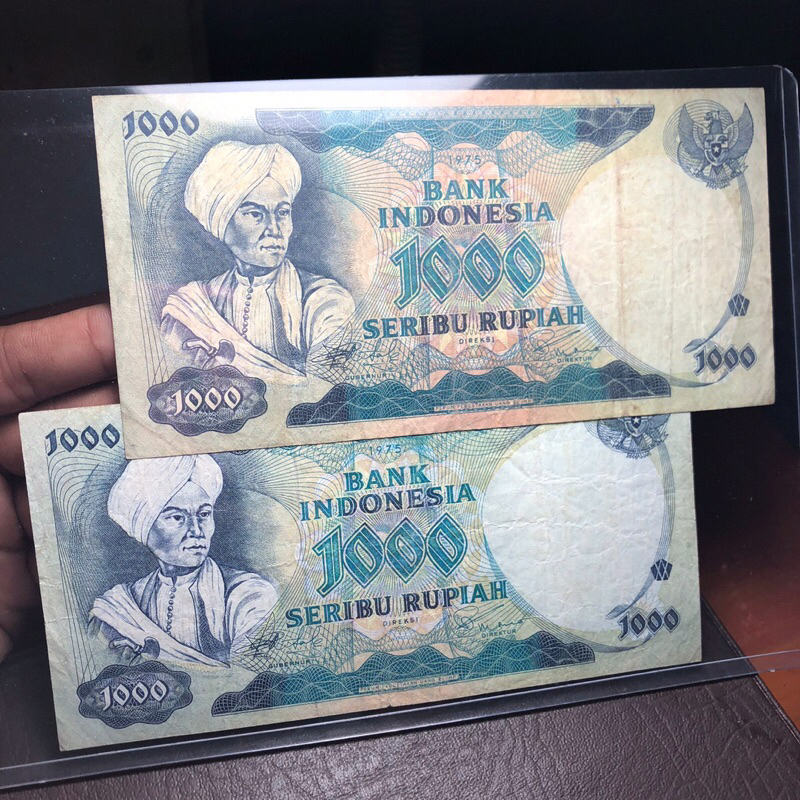 Uang Kuno 1000 Diponegoro 75 Asli