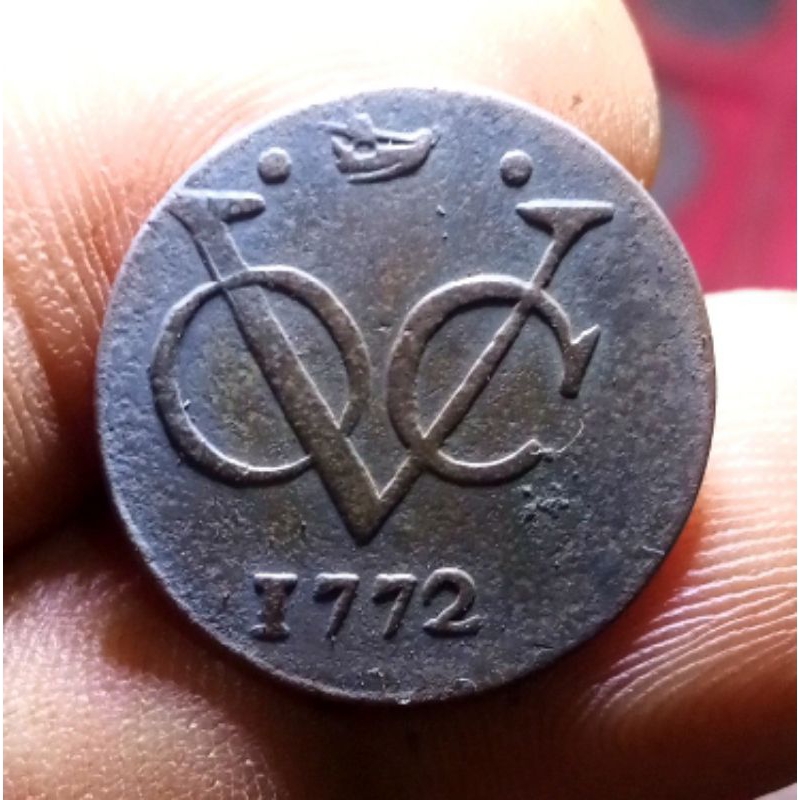 Koin VOC 1 Duit West Friesland 1772