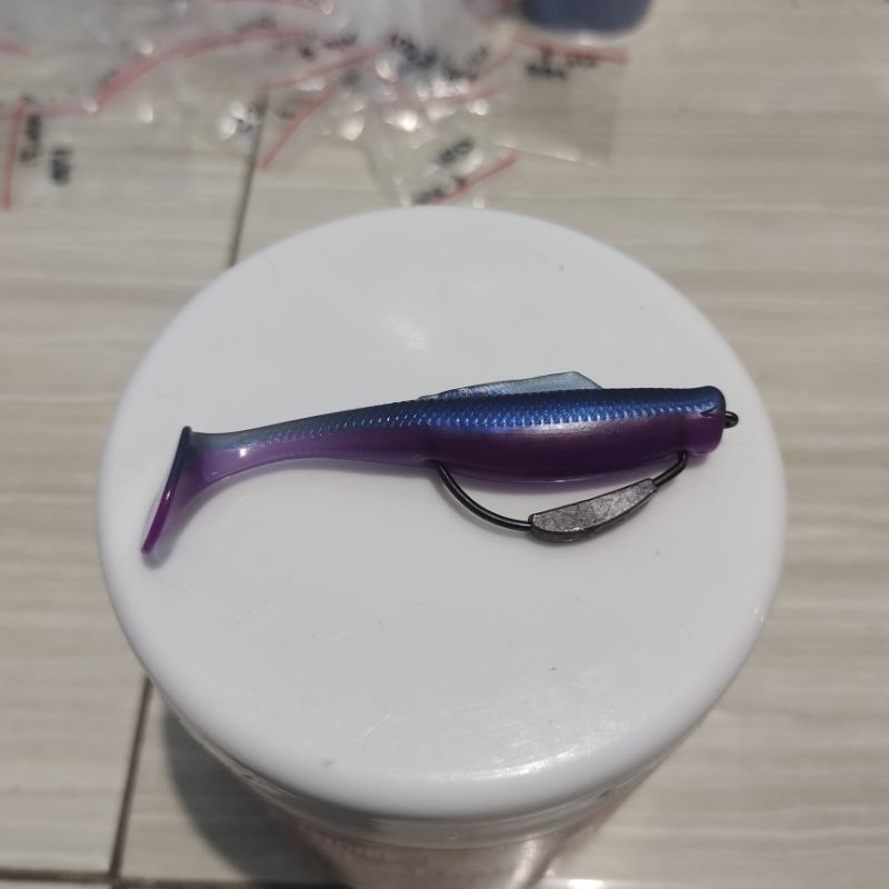 Soft Lure Zman + hook timah 8cm