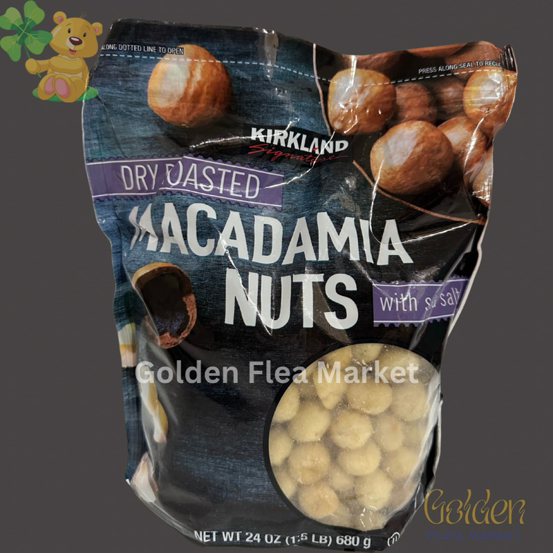 

Kirkland Signature Dry Roasted Macadamia Nuts with Sea Salt 680gr