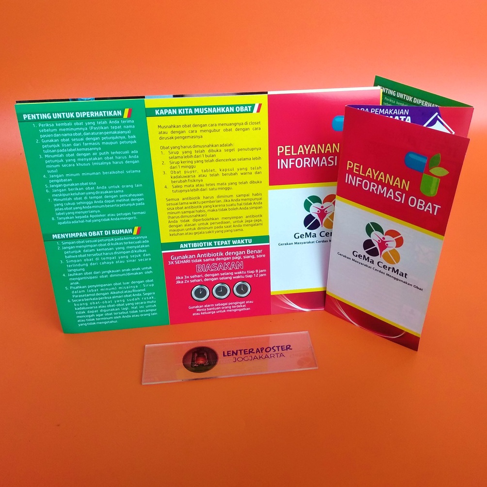 KODE G67F Leaflet atau brosur informasi Obat Leaflet farmasi Leaflet Kesehatan isi 25 lembar