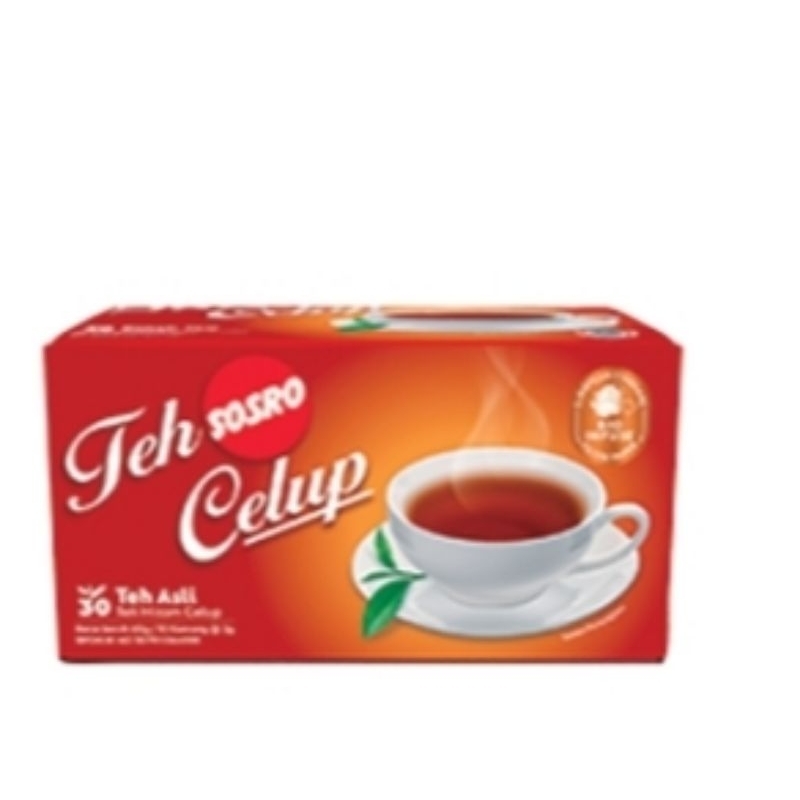 

TEH SOSRO CELUP 30 BAG ( 1 KARTON ) ISI 100 PCS X 30 KANTONG CELUP
