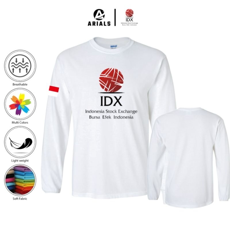 Arials Kaos Baju Lengan Panjang IDX Indonesia Stock Exchange Bursa Efek Indonesia