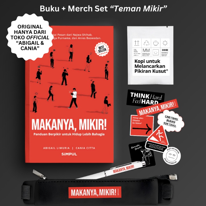 KODE P84T Buku Makanya Mikir  Merch Set Panduan Berpikir