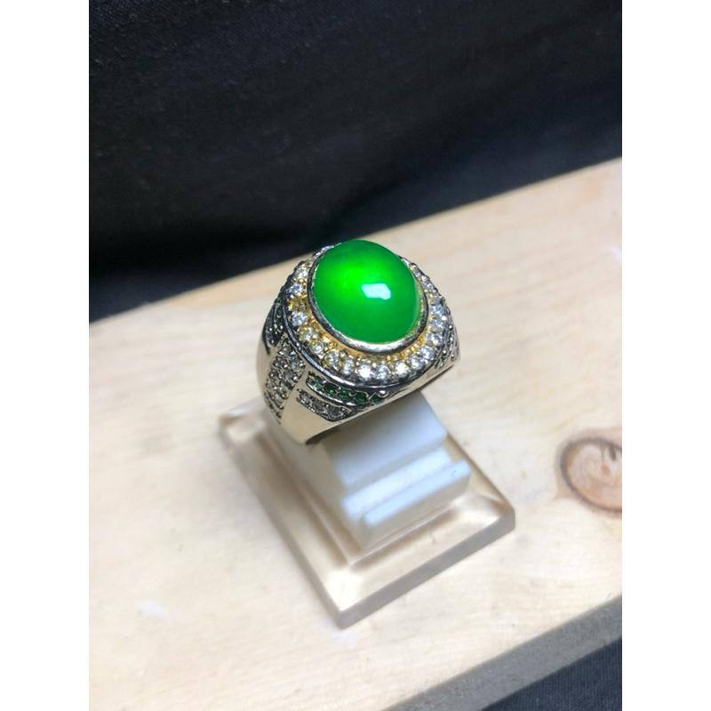 giok Burma ring perang murni 100 %