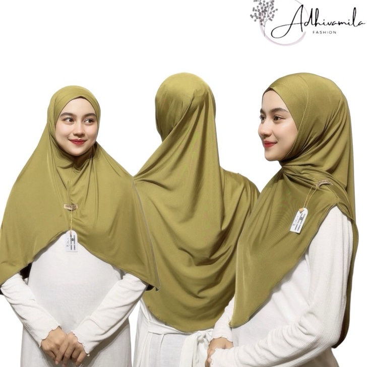 Terbaik Bergo Jeissa Instan Syari  Hijab Instant Khimar jersey Oval