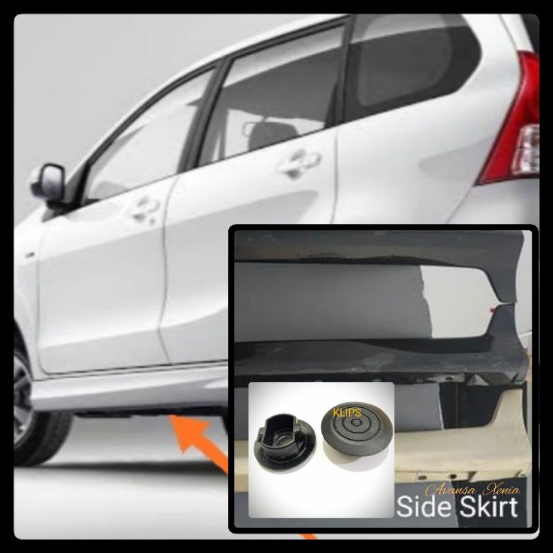 KLIP SIDE SKIRT - KANCING SIDE SKIRT BODYKIT AVANSA XENIA YARIS AGYA AYLA SIRION ORIGINAL