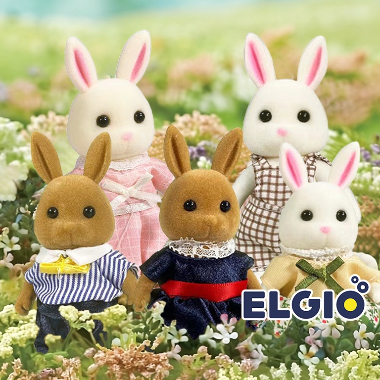 Stomle Family Mainan Boneka Kelinci Set KODE B5P3